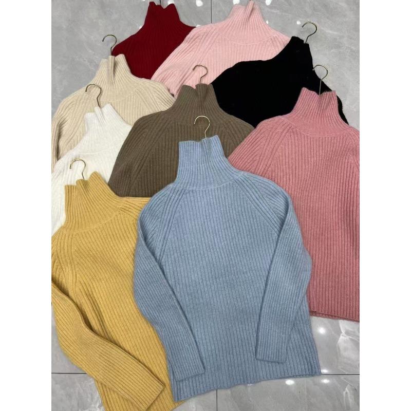 Lazy Wind Soft Waxy Loose Turtleneck Pullover Women's Autumn and Winter New Thin Versatile Knitted Bottoming Shirt Top