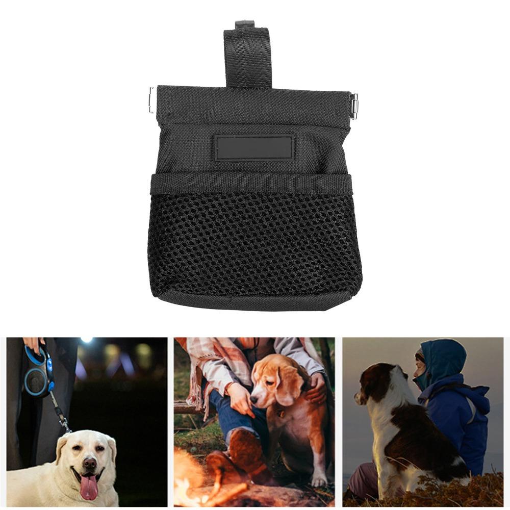 Oxford Cloth Dog Food Pouch Adjustable Strap Multi Colors Option Dog Food Carrier Large Capacity Compact Shape