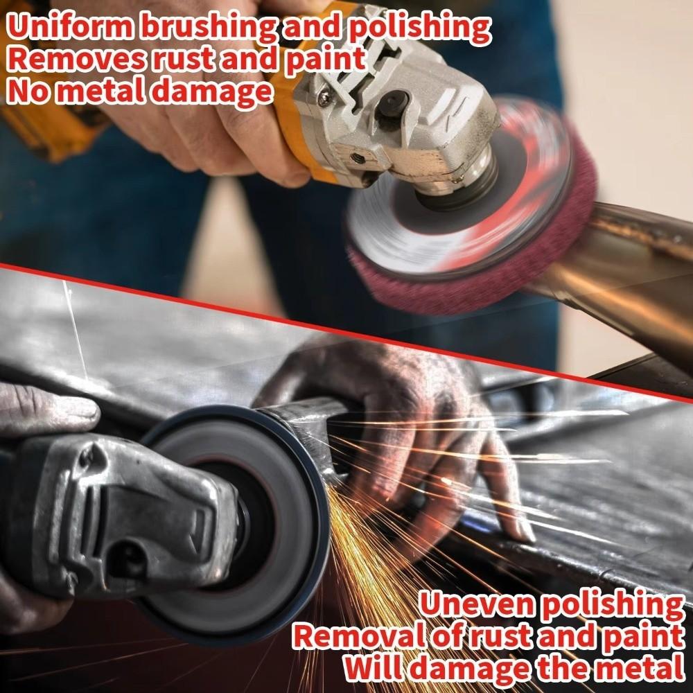 4.5" 115mm Non-Woven Grinding Wheel Nylon Fiber Abrasive Buffing Grinding Disc  Polishing