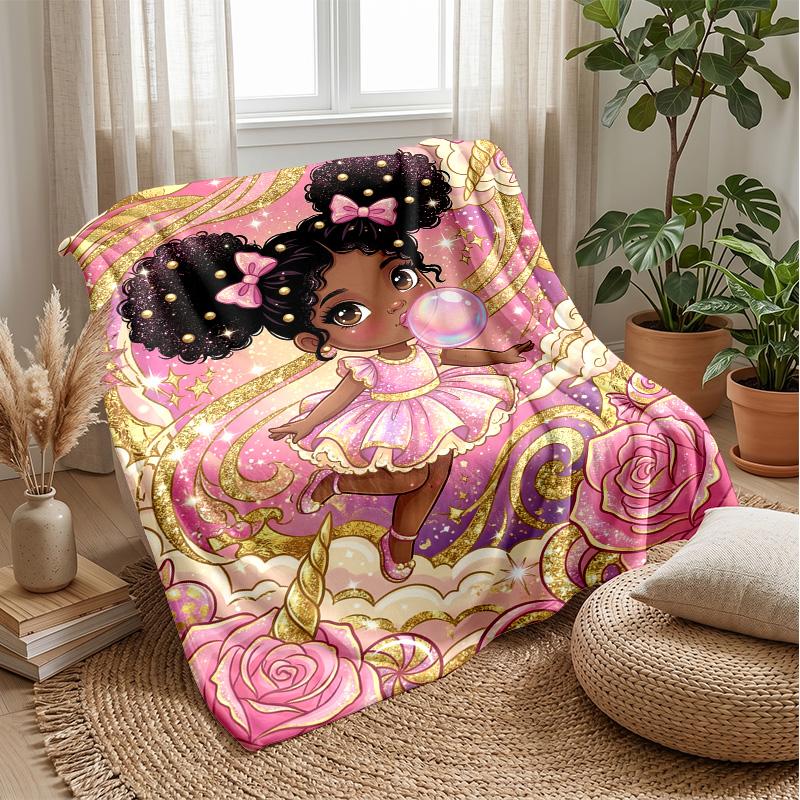 Fantasy Bubble Journey Theme blanket Lightweight Warm Flannel Blanket Decorative Throw Blanket for Home Decoration