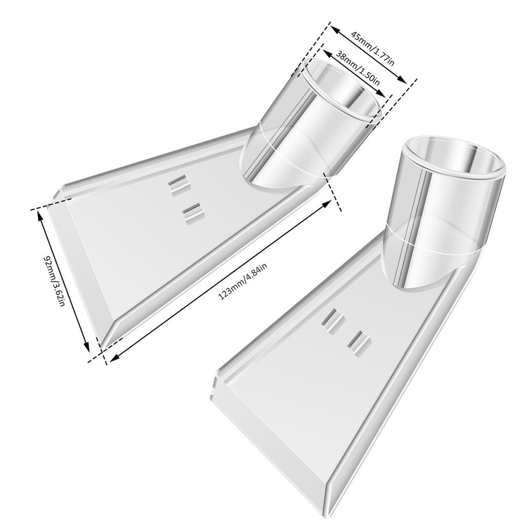 Vacuum Cleaner Extraction Nozzle Vacuum Cleaner Accessories with Four Universal Connectors for Home Car Carpet Gap Cleaning
