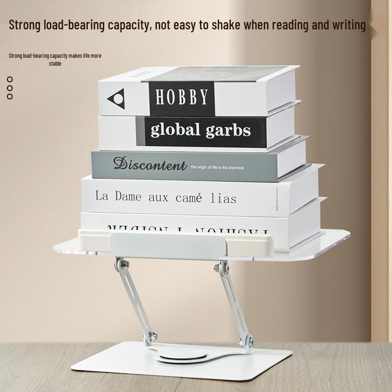 Rotating Transparent Acrylic Desktop Stand: Book, Music, Tablet Holder