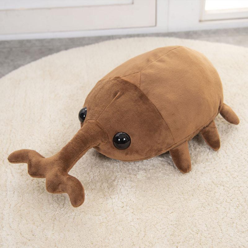 Animal Plush Toy Pillow With Short Pile Fabric For Kids Bed Decor