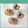 Fashionable Alloy Heart And Eye Geometric Earrings For Women Summer 2022