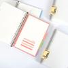 B5 Clear PP Dividers Notebook - 60 Loose-Leaf Sheets & 4 Index Tabs, Hardcover Binder for School & Office