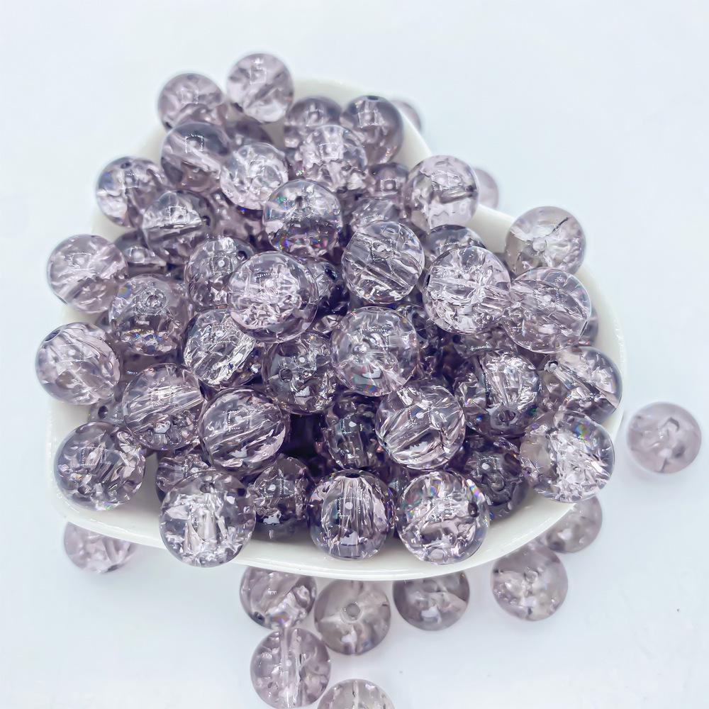 Koraliki z kryształowego szkła z glazurą crackle ice do samodzielnego tworzenia bransoletek i projektów przekładek