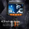 ABBP-Industrial Endoscope 4.3 Inch 360° Rotation Two-Way HD 1080P Articulating Camera Car Inspection Borescope 3.9Mm Rotary
