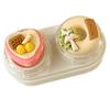 Portable Contact Lenses Case Remover Tool with Cover Travel Easy Carry Plunger Suction Cup Applies Contacts Safely