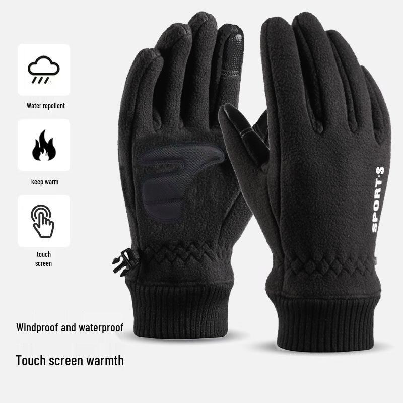 Touchscreen Winterhandschuhe für Damen & Herren: Rutschfest, mit Reißverschluss, für Outdoor-Sportarten, Klettern, Skifahren und Motorradfahren
