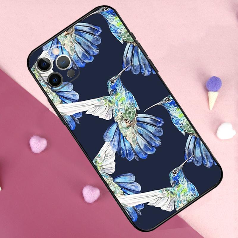 Hummingbird Phone Case For iPhone 17 Pro Max 11 14 15 16 Pro Max Plus 12 13 Mini 17 Air 16e Back Cover