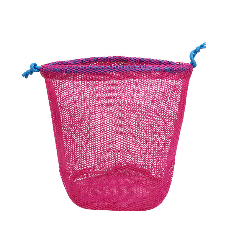 Mesh Large Capacity Drawstring Bag Portable Minimalist Toiletry Cosmetic Travel Hand Carry Storage Wash Pouch Organizer