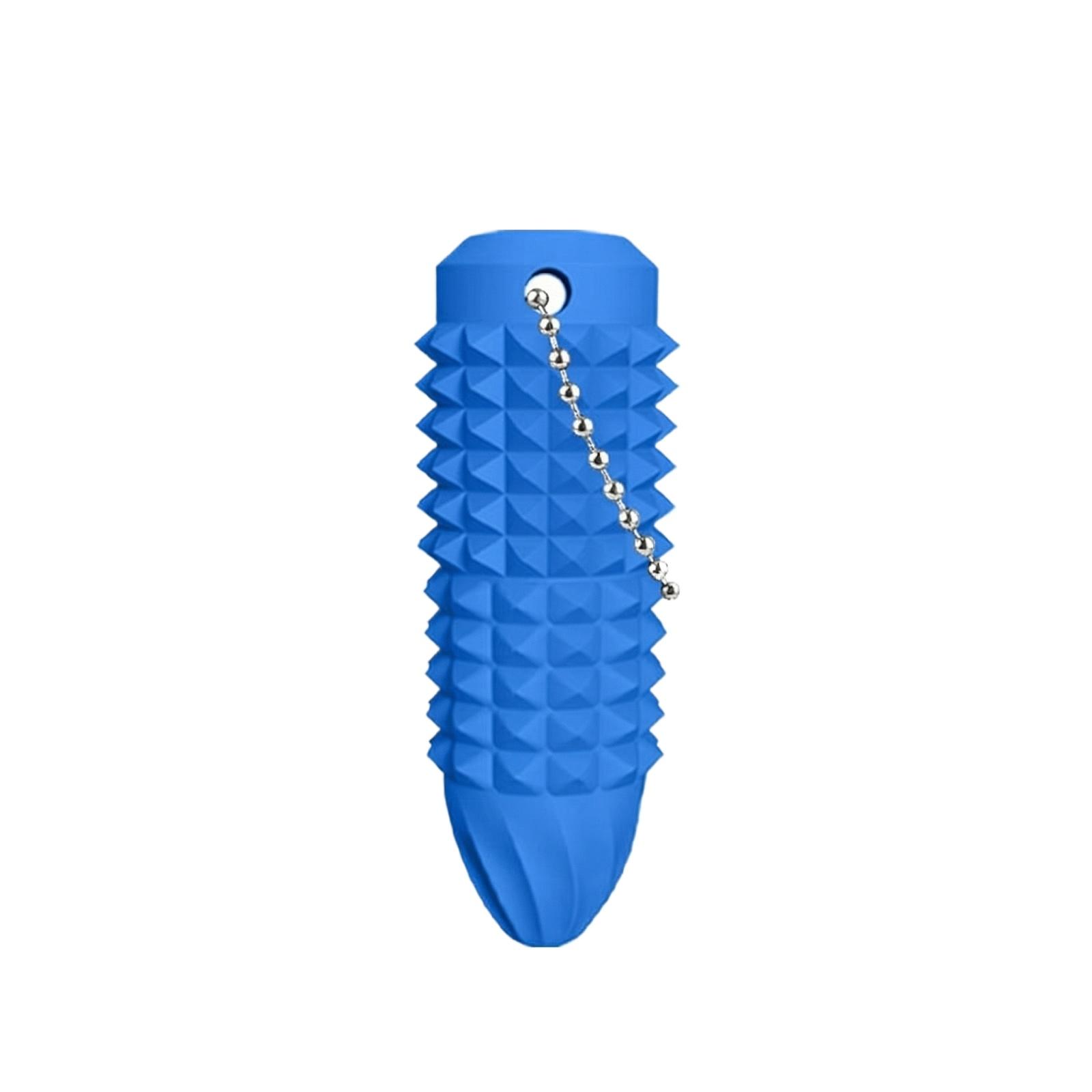 

Silicone Sensory Toys Massage Pendant Stress Relief Relaxation one size синій