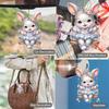 1pc New Cute Bunny Holiday Pendant, Car Decoration Pendant, Easter Pendant,suitable for Easter and Party Decoration,bag Pendant