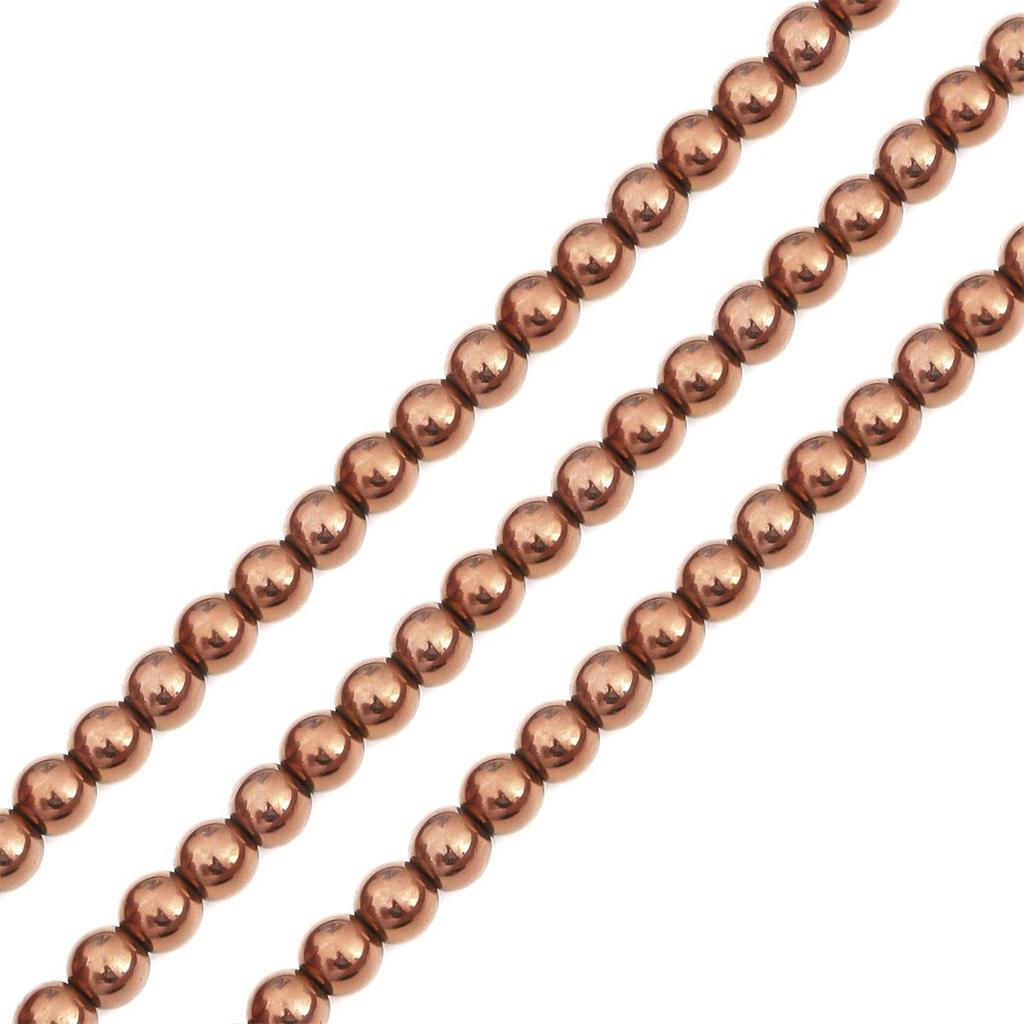 70-165Pcs Natural Stone Gold Sliver Multicolor Round Hematite Loose Spacer Beads For Earring Necklace Bracelet DIY Jewelry Making Accessories