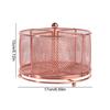 Hollowed-out 360° Rotating Mesh Pencil Holder Metal Desktop Storage Container  Art Supplies