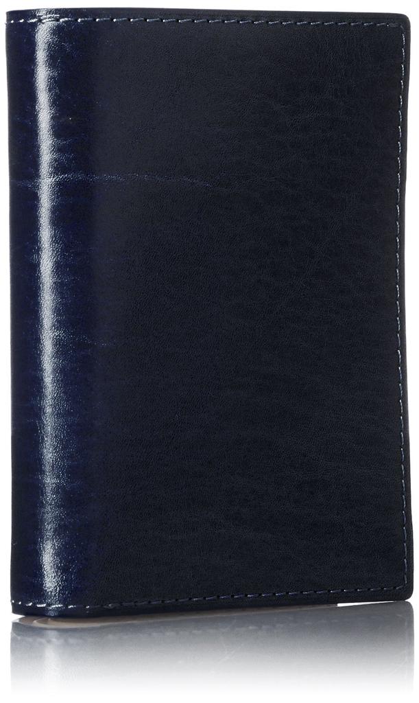 Baggy Port Wallet, Indigo-dyed Leather, Dark Blue