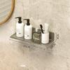 Bathroom Mirror Cabinet Storage Box Wall-mounted Perforation-free Household Washing Table Cosmetics Contact Lenses Remover Cotton Storage Rack