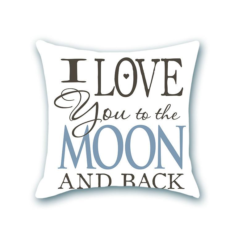 

Скандинавский Алфавит Модельная Комната Диван Подушка Подушка Офисная Подушка для Поясницы Домашний Набор Подушек с Алфавитом linen-45x45cm double-sided [without pillow core]