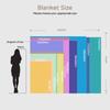 Double Sided Grid Stripe Blanket  Horizontal  Vertical Textured Plush  Ultra Thick Warm Cozy For Winter Bedding