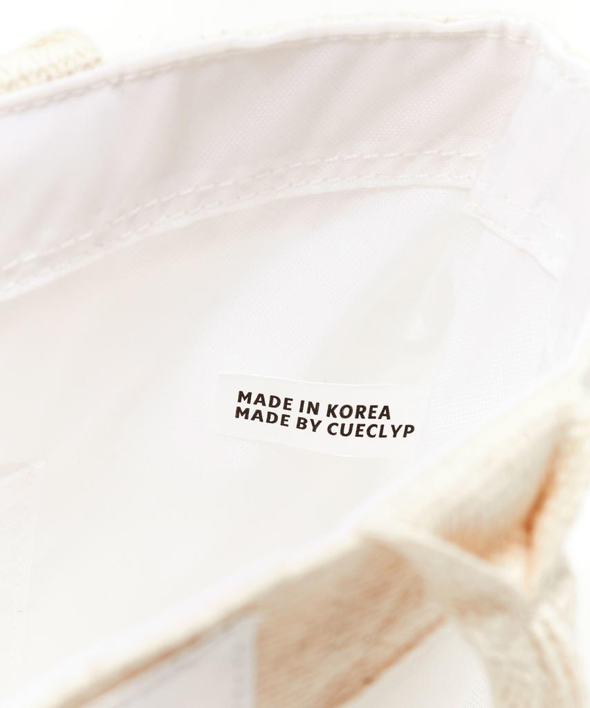 Cueclyp [Hidden Worker] Basic Tote Bag (White)