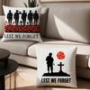 Art Lest We Forget Pillow Case Office Cushions Suitable For Sofa Car Bedroom Decorative Cushion Cover