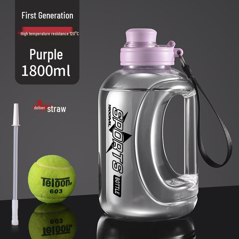 Ton Ton Large Capacity Sports Water Bottle with Straw