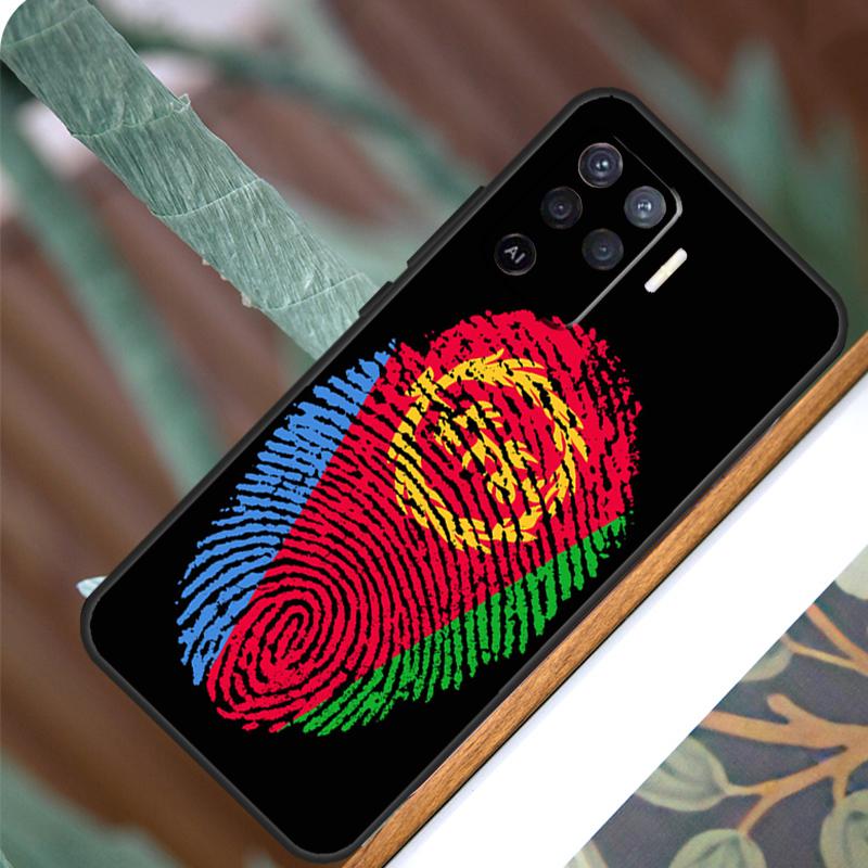 Eritrea Flag For OPPO A53S A57S A54S A38 A78 A58 A79 A15 A17 A77 A16 A76 A96 A52 A72 A5 A9 A94 A74 Case