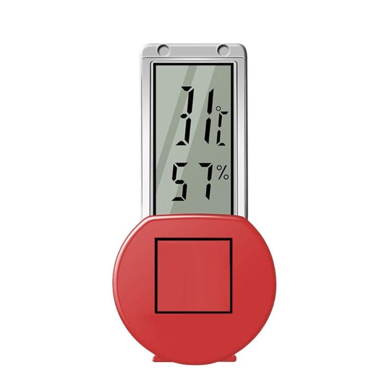 

Precise Reptile Habitat Thermometers With Adjustable Suction Arm For Terrariums Tanks And Reptile Enclosures IPX5 Waterproof Design красный