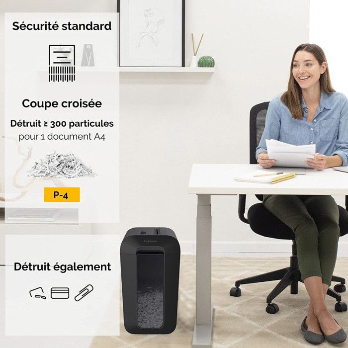 Shredder Fellowes LX65 - Cross-cut