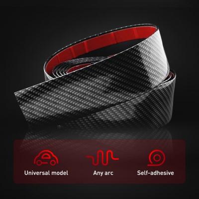 Accessories Fiber Door Car Carbon Plate Sill Scuff Cover Anti Scratch Sticker 2M
