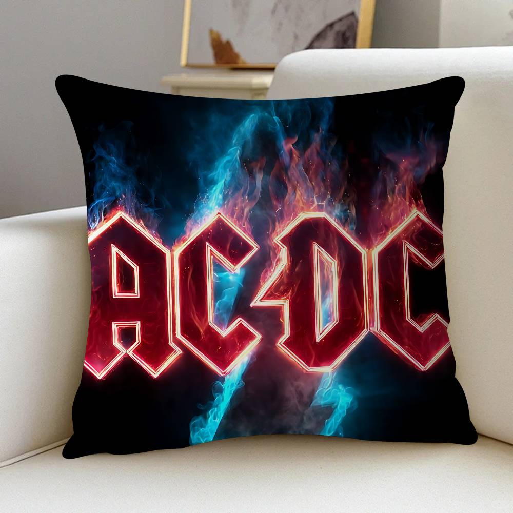 Musik Kunst A-ACDC Kissenbezug Dekokissen Sofa Heimdeko Hülle Kissenbezüge