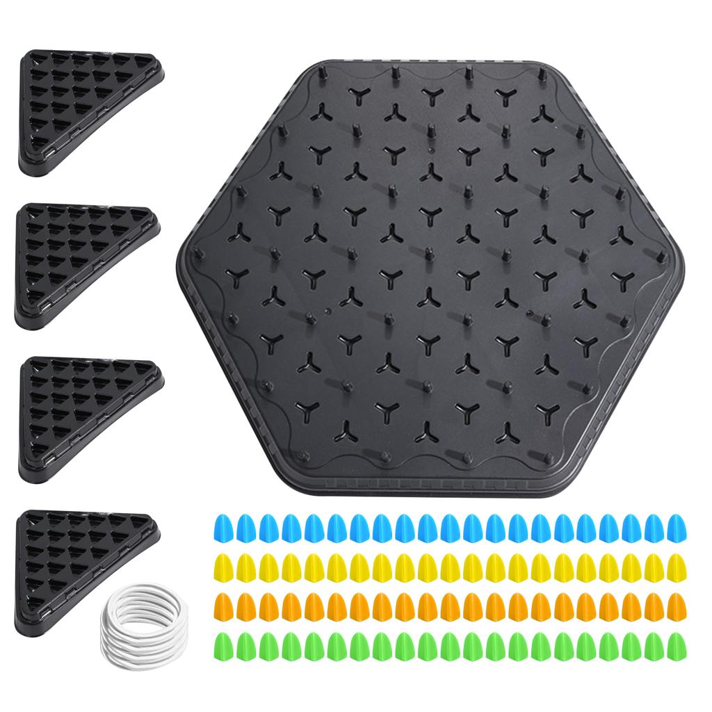 Geometry Chain Chess Game Rubber Band Strategy Toy Interactive Brain Teaser Educational Puzzle for Kids Adults