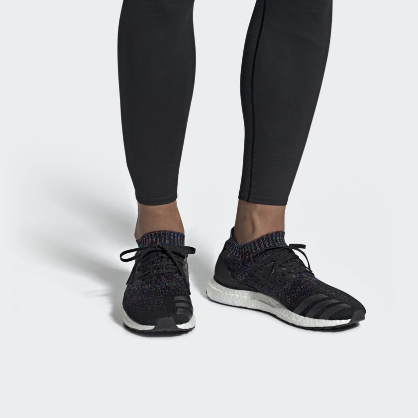 new Adidas Ultraboost Uncaged Core Black Active Red Blue