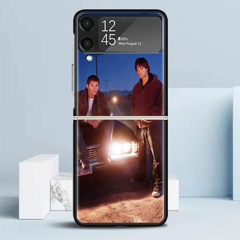

Babaite Supernatural SPN Dean And Sam Black Cover for Samsung Galaxy Z Flip 7 6 5 4 3 5G Phone Case Flip7 Flip6 Flip5 Flip4 Flip Samsung Z Flip 7