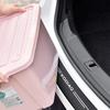 Car Rear Trunk Door Sill Bumper Guard Protector Sticker Strip for Skoda Kodiaq NS7 Logo Carbon Fiber Leather Anti Scratch Decal Bzsd98