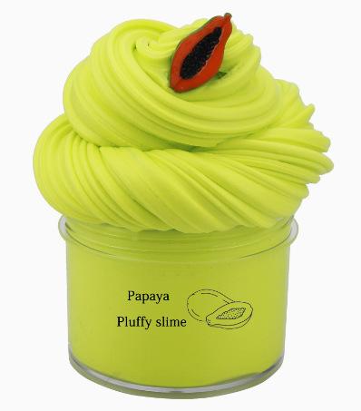 60ml  Cherry Scented Slime Fruit Modeling Clay Plasticine Cotton Mud DIY Toys, Sensory Stress Relief Gift