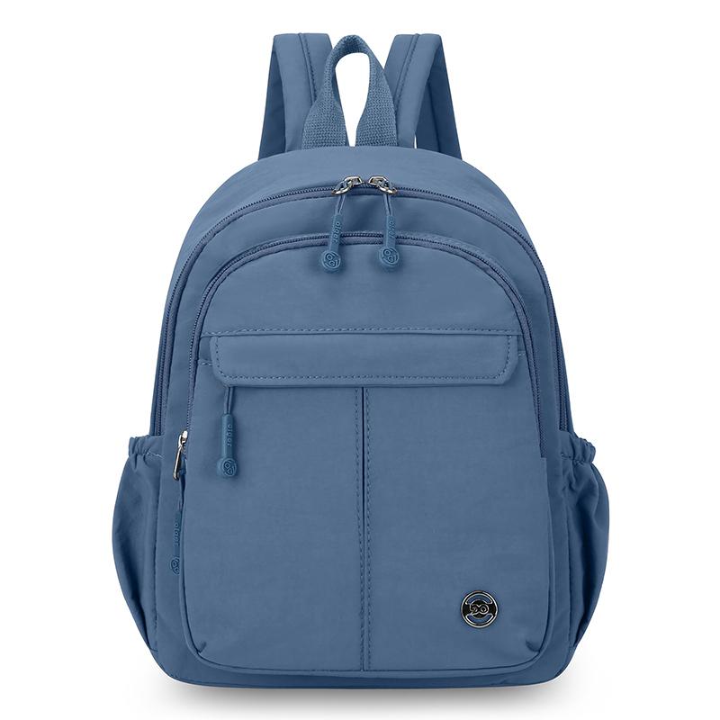 Lightweight Nylon Backpack for Women Casual Daypack Travel Shoulder Bag with Multi Pockets