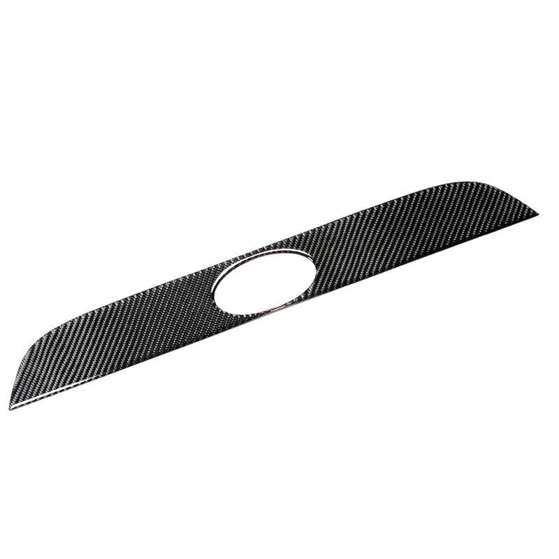 Carbon Fiber Car Rear Trunk Emblem Cover Trim Moulding Strip Decals Sticker Real Carbon Fiber For Subaru BRZ Toyota 2013-