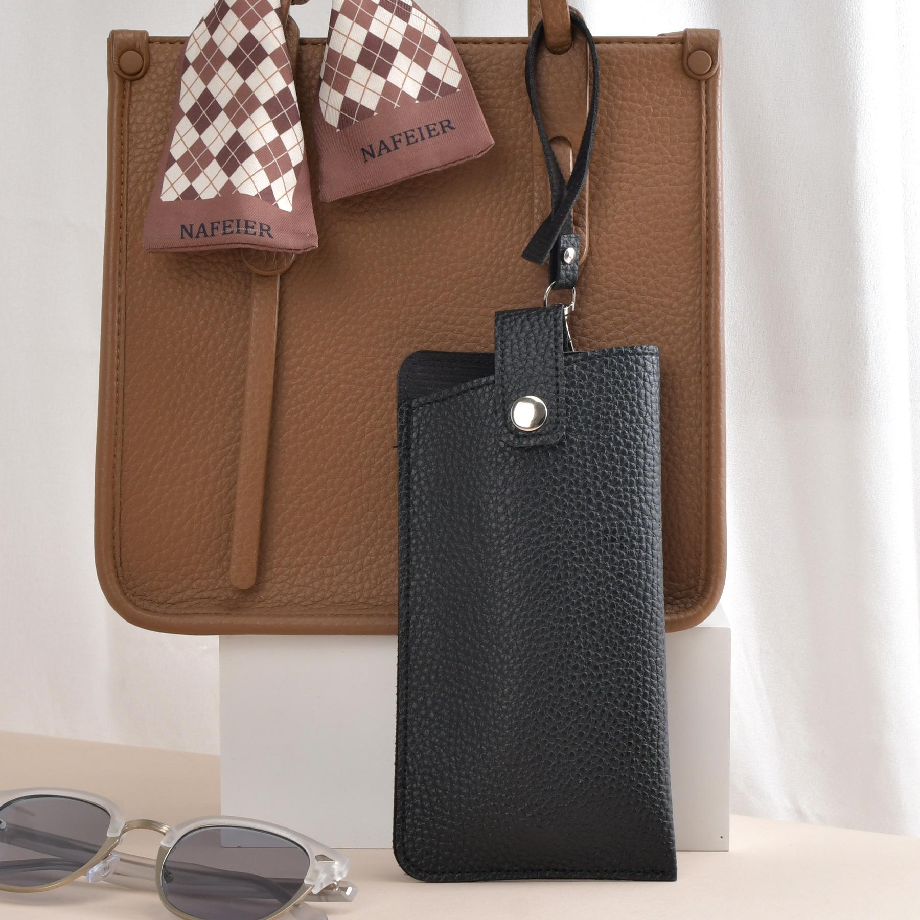 

Spectacle Case Slim Travel Case Sunglasses Case Portable For Women S Everyday Use Gift чёрный