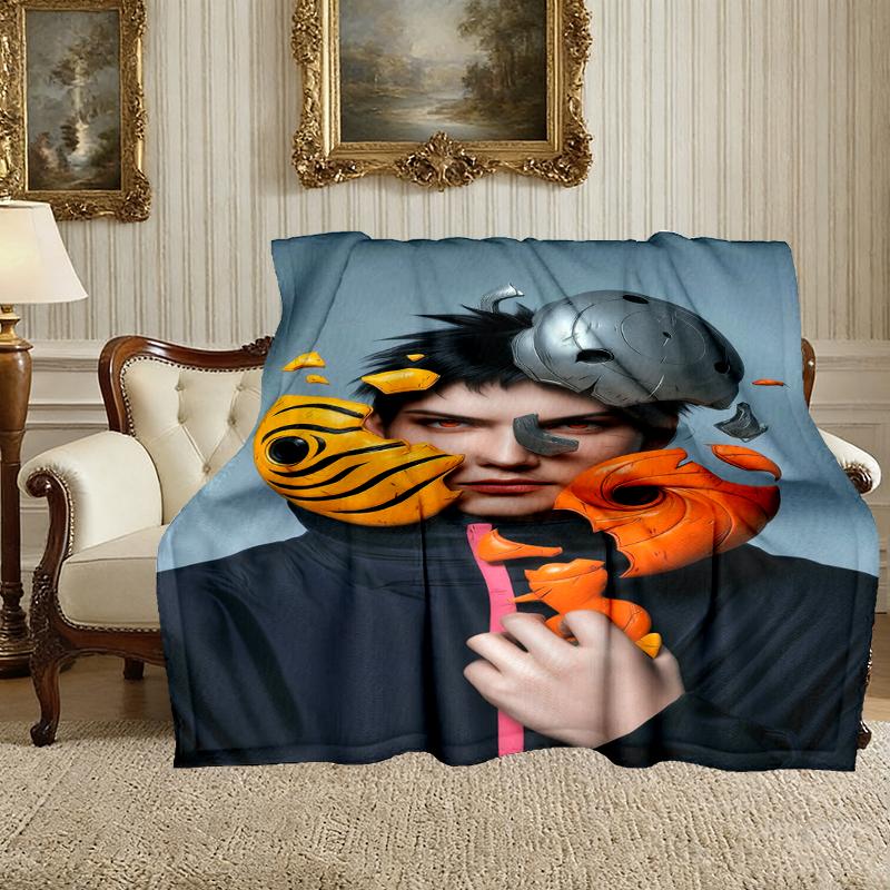 Naruto Pattern Blanket, Cozy Blanket for All-Season Comfort On Sofas, Beds, Office, Car, Camping and Travel