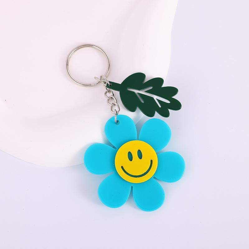 Portachiavi Ciondolo Fiore Sorridente in Acrilico Accessori Decorazione Borsa Giapponese e Coreana Portachiavi