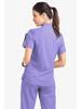 Quick-Dry Short-Sleeve Zipper Gown for Beauty Salon/Hospital Nurses with Casual Stand-Up Collar