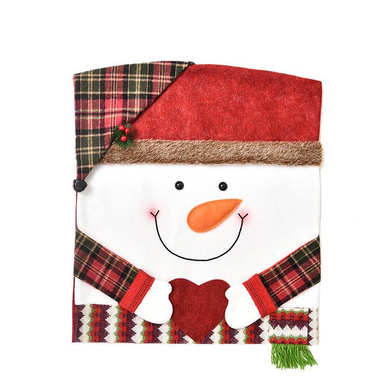 Christmas Doll Chair and Stool Cover - European and American Home Decorations