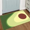 Cartoon Avocado Pattern Door Mat Washable Anti-slip Entryway Rug for Kitchen Bathroom Indoor Home Use Decoration Chambre