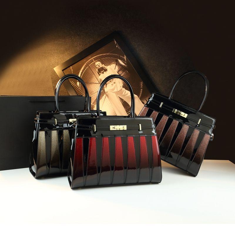 2025 New Fashion Color Blocked Commuter Bag Single Shoulder Cross Shoulder Handbag Large Capacity Women's Bag