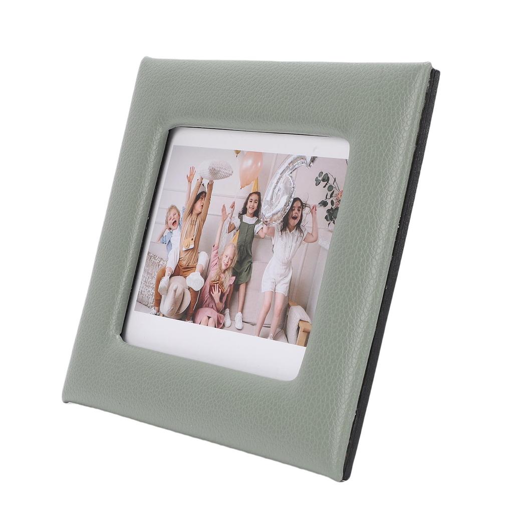 Fotorahmen passend für   Breiter Film PU-Leder Tischaufsteller Bilderrahmen für Schlafzimmer Wohnzimmer Bücherregal