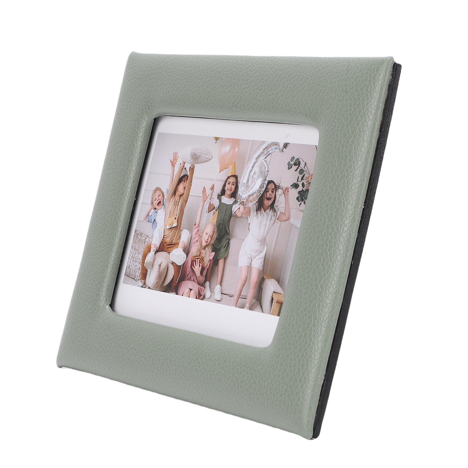 

Photo Frame Fit for Wide Film PU Leather Tabletop Display Picture Frame for Bedroom Living Room Bookshelf