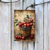 Apple Barrel Vintage Tin Sign Metal Wall Art Rustic Farmhouse Decor 8x12 Inch