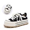 Women Canvas Sneakers 5 CM Platform Outdoor Street Shoes Lace Up Comfortable Sports Shoes High Quality Tenis Sneakers 36-43