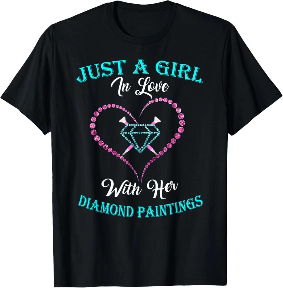 Just Girl with Diamond Painting for Diamond Painting Lover T-Shirt